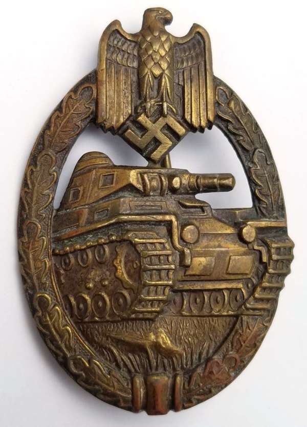 Panzer Assault Badge (Panzerkampfabzeichen) in Bronze