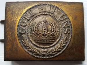 WW1 Imperial German Brass Enlisted Man's Belt Buckle
