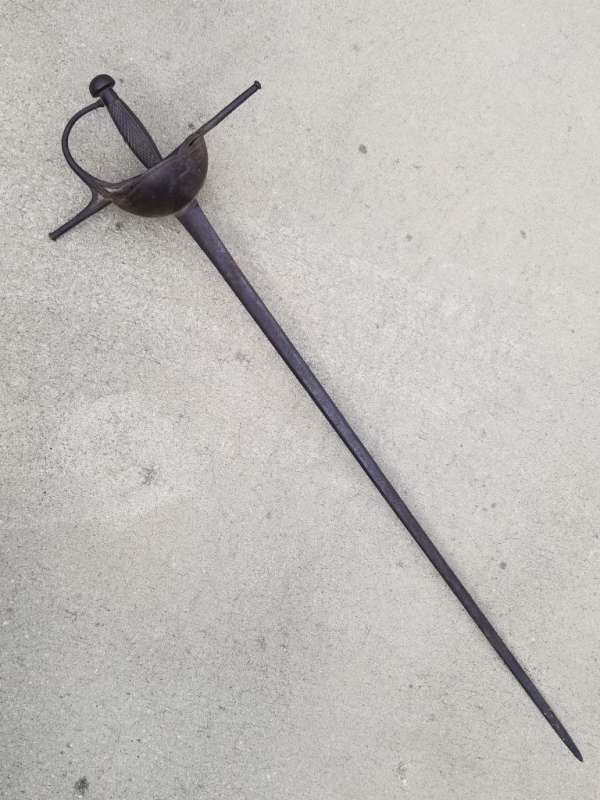 17th Century Colonial Period Spanish Cup Hilt Rapier Warpath