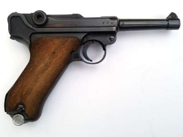 WWII German 1939 S/42 P.08 Luger 9mm Pistol