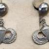 WWII Airborne Sweetheart Jewelry Jump Wing Earrings Set