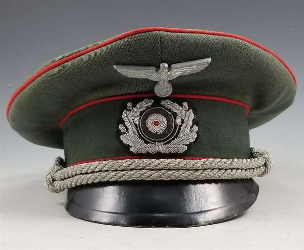 WWII German Army Artillery Officer's Visor Cap