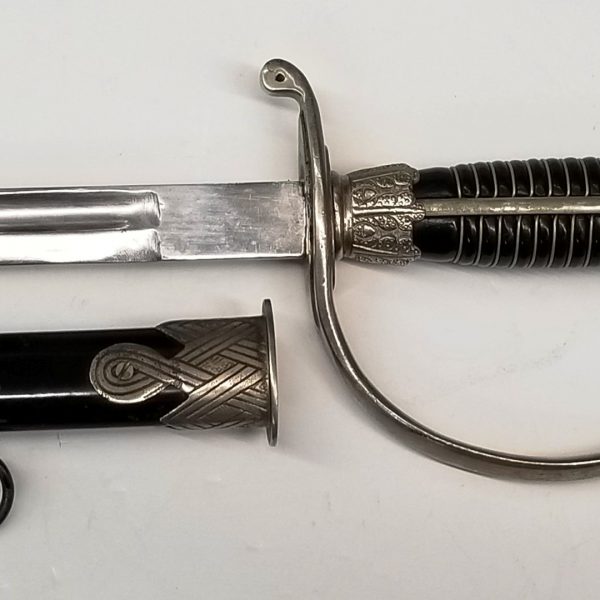 WWII German Dachau manufacture SS Officer's Candidate Sword Warpath