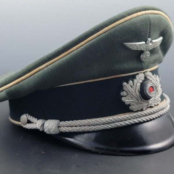 WWII German Wehrmacht Infantry Officer’s Schirmutze Visor Cap