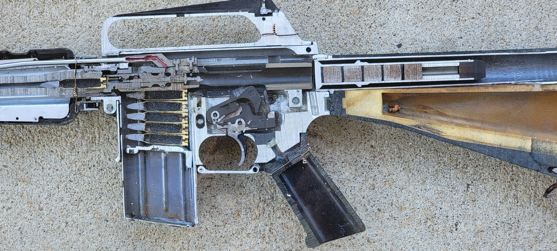 Vietnam War US Colt M16A1 Cutaway