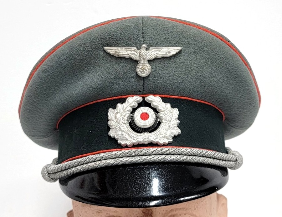 WWII German Army Artillery Officer Visor Cap