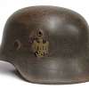 WWII KM M42 SD Combat Helmet ID'd