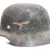 WWII German Luftwaffe M40 Camo Helmet Shell