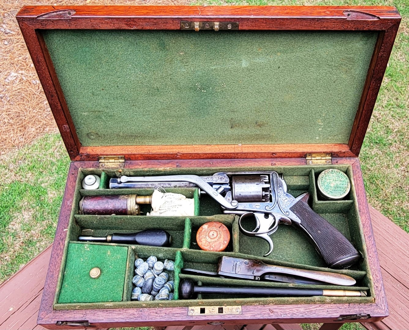 Cased Tranter .54 Revolver
