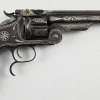 Antique SMITH & WESSON NEW MODEL NO. 3 RUSSIAN SILVER DAMASCENE .44 CAL. REVOLVER