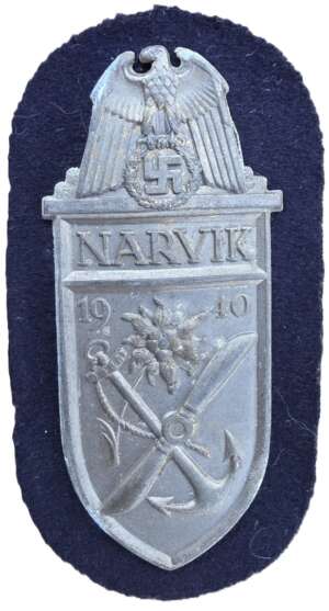 WWII German Kriegsmarine NARVIK Shield