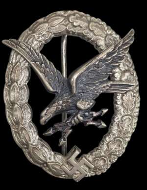 WWII Luftwaffe Radio Operator / Air Gunner Badge (Fliegerschützenabzeichen)