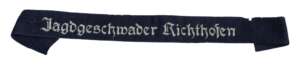 Original WWII Luftwaffe "Jagdgeschwader Richthofen" Enlisted / NCO Cuff Title