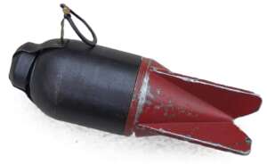WWII Italian Brixia Model 35 Light Mortar Round "Red Devil" (Inert/Display)